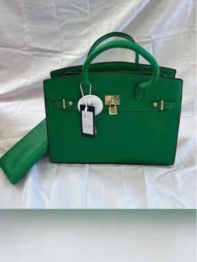 Dark Green purse with wallet